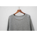 Sweaters Women Autumn Winter Half Sleeve Pullover European Style Tops Chunky Sweater With Chiffon Stitching